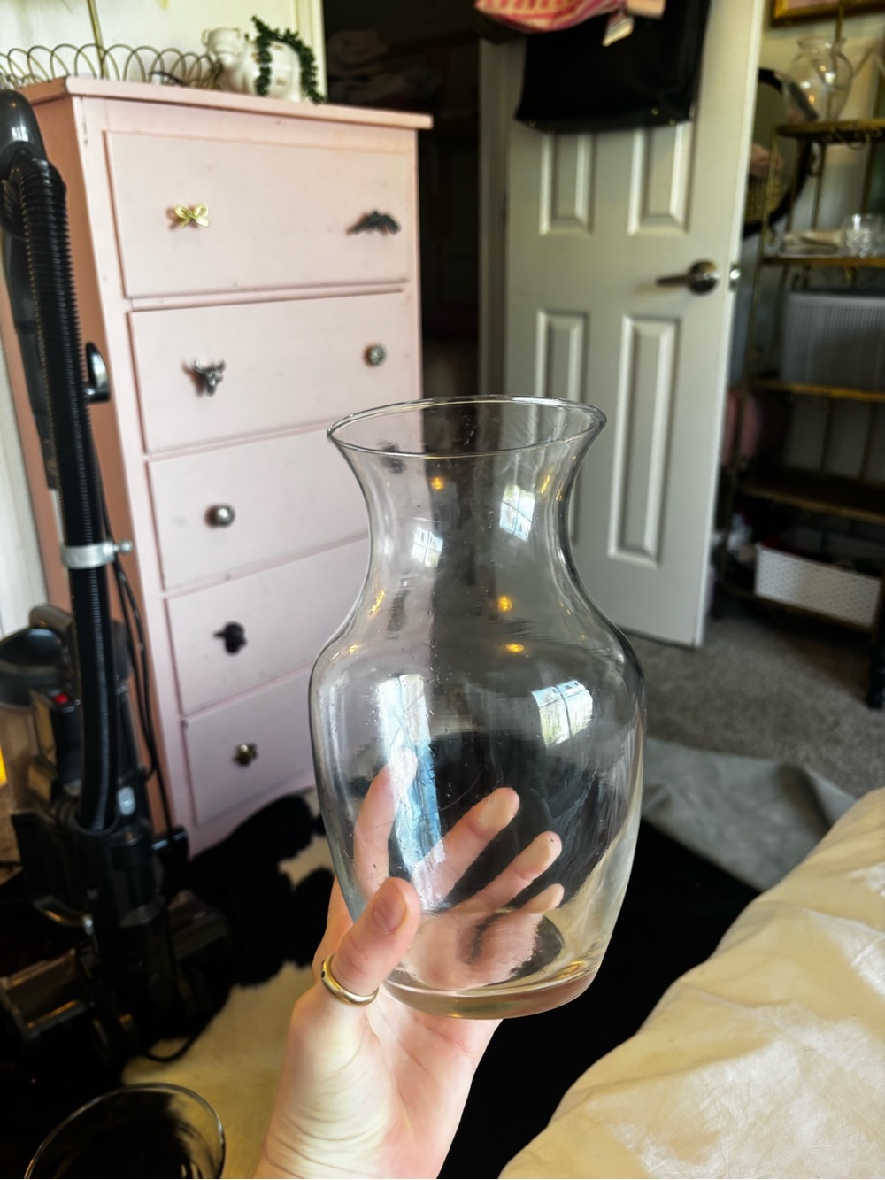 Clear Glass Decorative Vase - Home Accents
